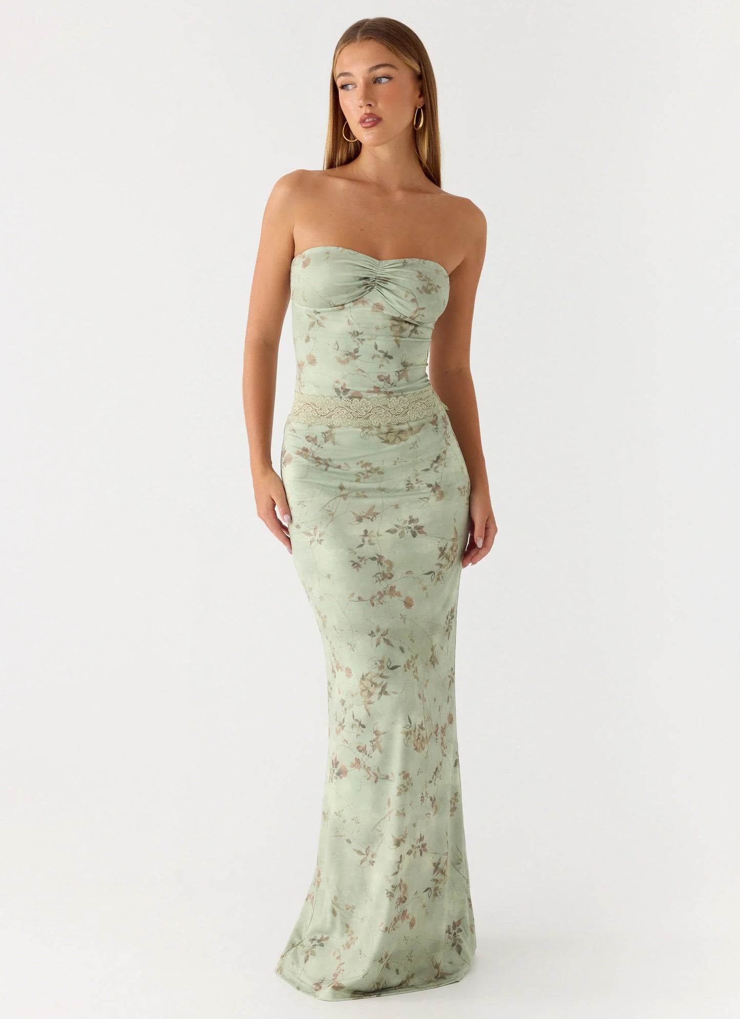 Come Through Maxi Dress - Wispy Fern