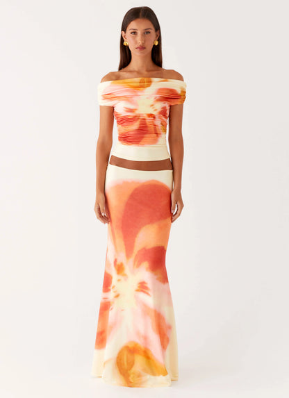 Moka Off Shoulder Top - Mimosa Blossom