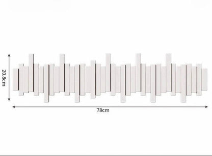 🎹Wall-Mounted Wooden Coat Rack 🎹Piano Key Style Design