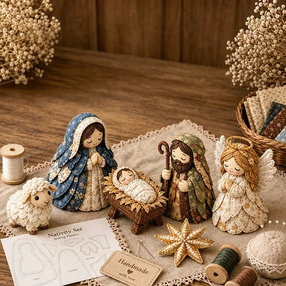✨DIY Patchwork Nativity Scene Sewing Kit