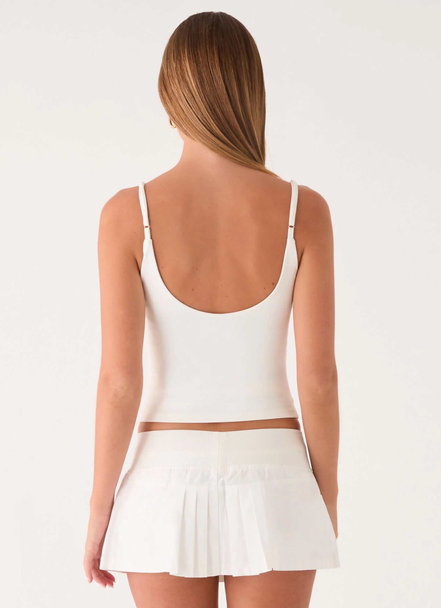 Evrin Cargo Mini Skort - White