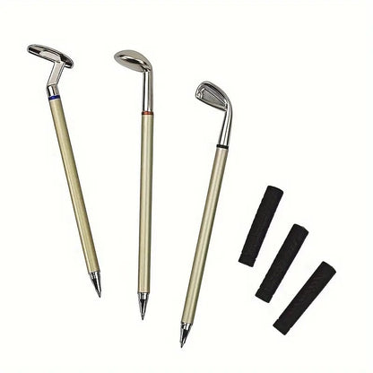 Golf Pen Holder with 3 Pens ⛳️ Stylish Desk Organizer Perfect Office Gift 🎁