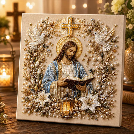 🔥 Last Day 75% OFF – ✝️ DIY Jesus Pearl Art Kit | 3D Pearl-Style Christian Artwork for Prayer Corners & Faith Gifts (📦Buy 3 Free Shipping)