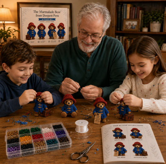The Marmalade Bear from Deepest Peru 3D Beaded DIY Kit