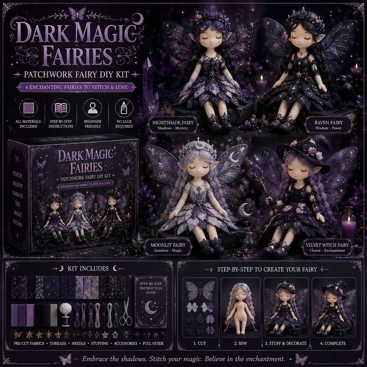 🧵🎁Fairy Patchwork DIY Collection