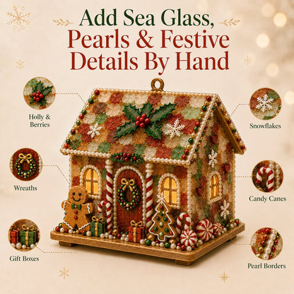 🏡DIY Glowing Coastal Glass-Style Christmas Cottage Kit Collection 💕