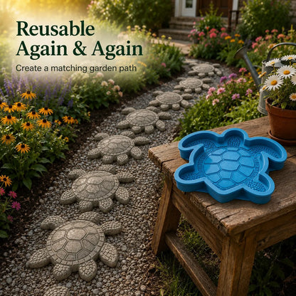 🌊 Reusable Ocean Theme Garden Art Mold – Make Your Garden Truly One of a Kind