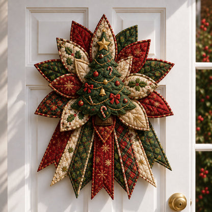 🎉🎄 Festive Quilted Christmas Door Hanging DIY Sewing Kit