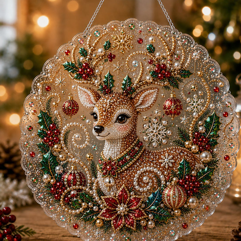 🎄Christmas Diamond Art Hanging Ornament Kit