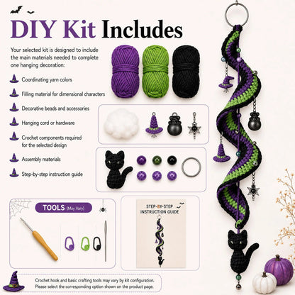 🎃Enchanted Halloween Crochet Spiral DIY Kit