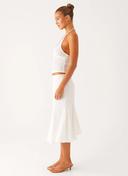 Olive Midi Skirt - Ivory