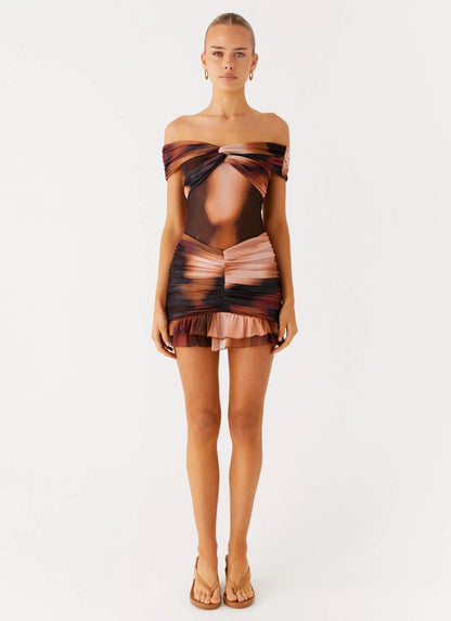 Frances Mini Dress - Black Gradient