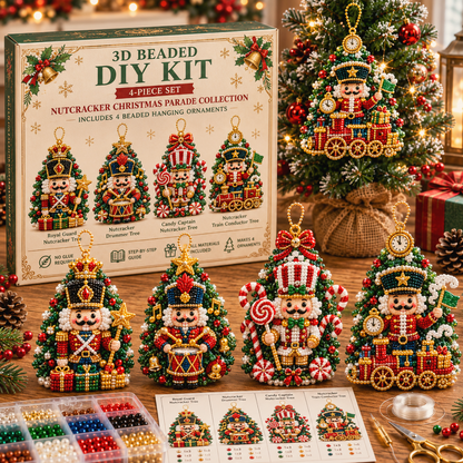 🔥Limited time 70% OFF -🎄 3D Beaded Christmas Tree Ornament DIY Kit (🧘Relaxing & Beginner-Friendly)