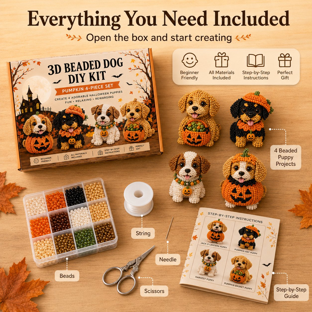 3D Halloween Dog DIY Art Set