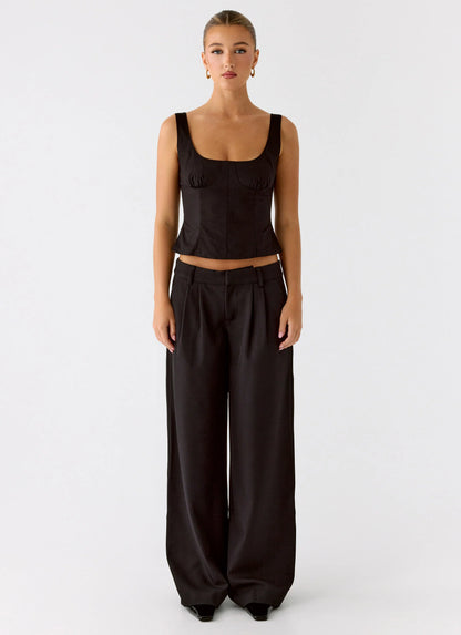 Samuel Low Rise Suiting Pants - Black