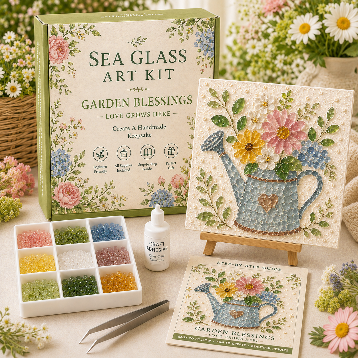 Bloom & Garden Sea Glass Art Kit Collection 🌸
