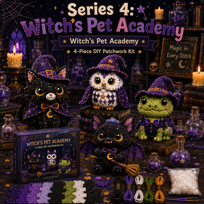 Halloween Friends 4 Piece DIY Patchwork Kit Collection 🎃🧵