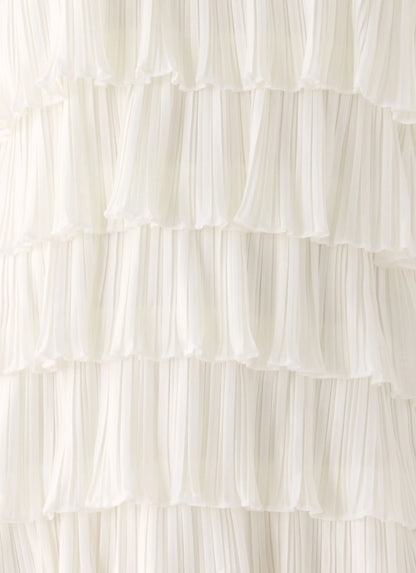 Lunar Bloom Mini Dress - Ivory