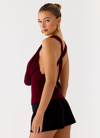 Oracle Top - Plum