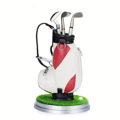 Golf Pen Holder with 3 Pens ⛳️ Stylish Desk Organizer Perfect Office Gift 🎁