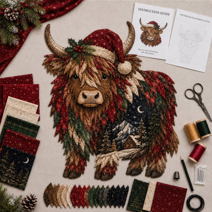🎄🎅Christmas Woodland Wildlife DIY Patchwork Kit