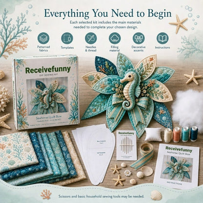 🧵🌊 Turn a few pieces of fabric into a BIG piece of coastal magic! 🐚💙