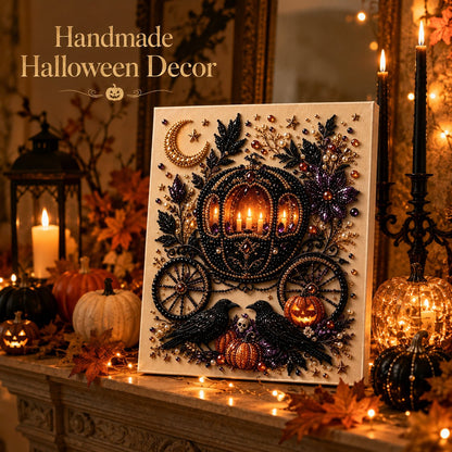 LAST DAY 50% OFF - Halloween Pearl Diamond Art DIY Kit (No Mess, Beginner)