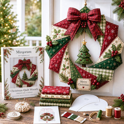 🎄Christmas Fabric Wreath DIY Kit – A Keepsake You’ll Hang with Pride Year After Year💫