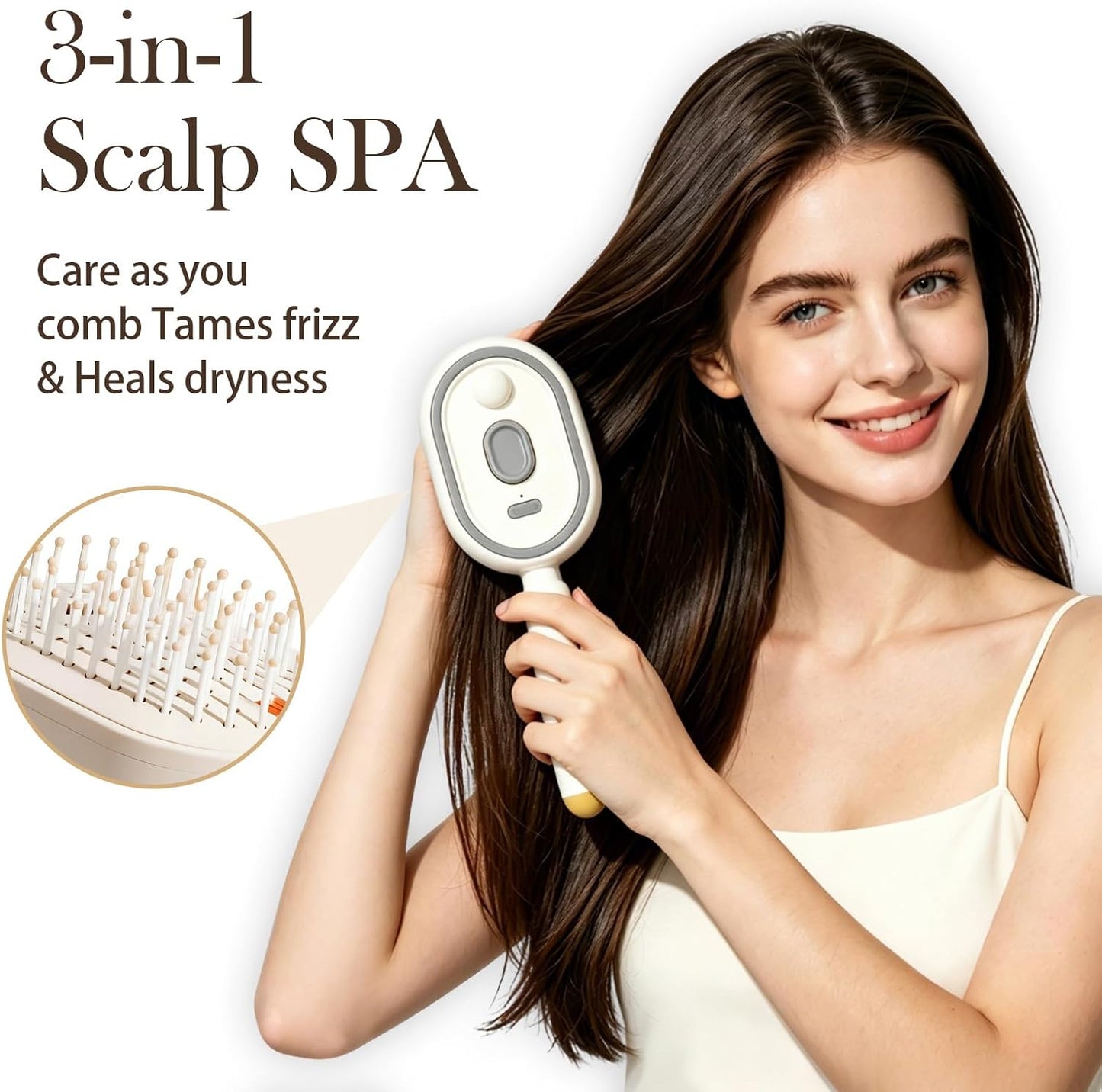 🔥LAST DAY 49% OFF - 2026 Electric Steaming Massage Hair Care Brush