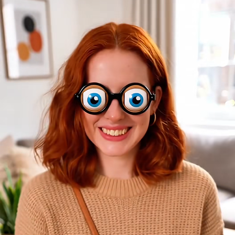 🏆Flash Sale💥Funny Glasses with Winking Eye Mechanism
