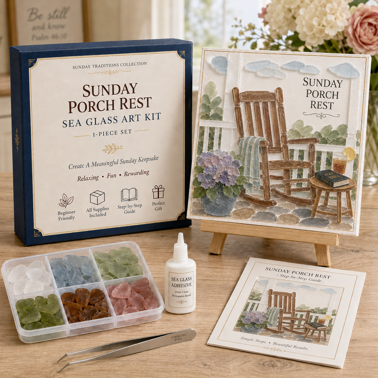 ⛪ Sunday Traditions Sea Glass Art Kit