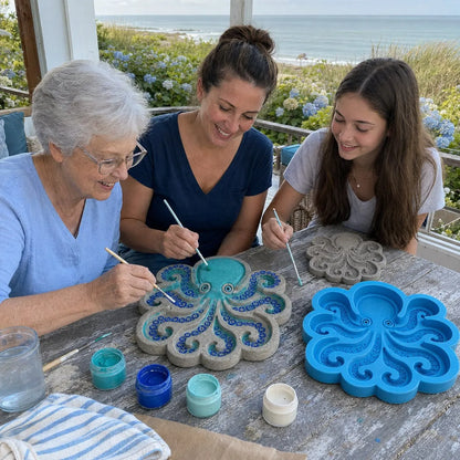 🌊 Reusable Ocean Theme Garden Art Mold – Make Your Garden Truly One of a Kind
