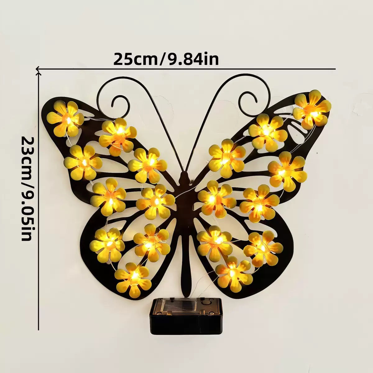 Solar Metal Butterfly Wall Lights Outdoor Decor🦋