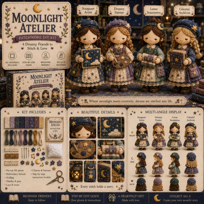 🎁🧵 Tiny Worlds Collection – Patchwork DIY Kit Series