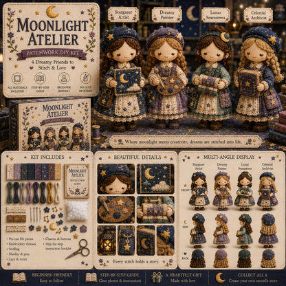 🎁🧵 Tiny Worlds Collection – Patchwork DIY Kit Series