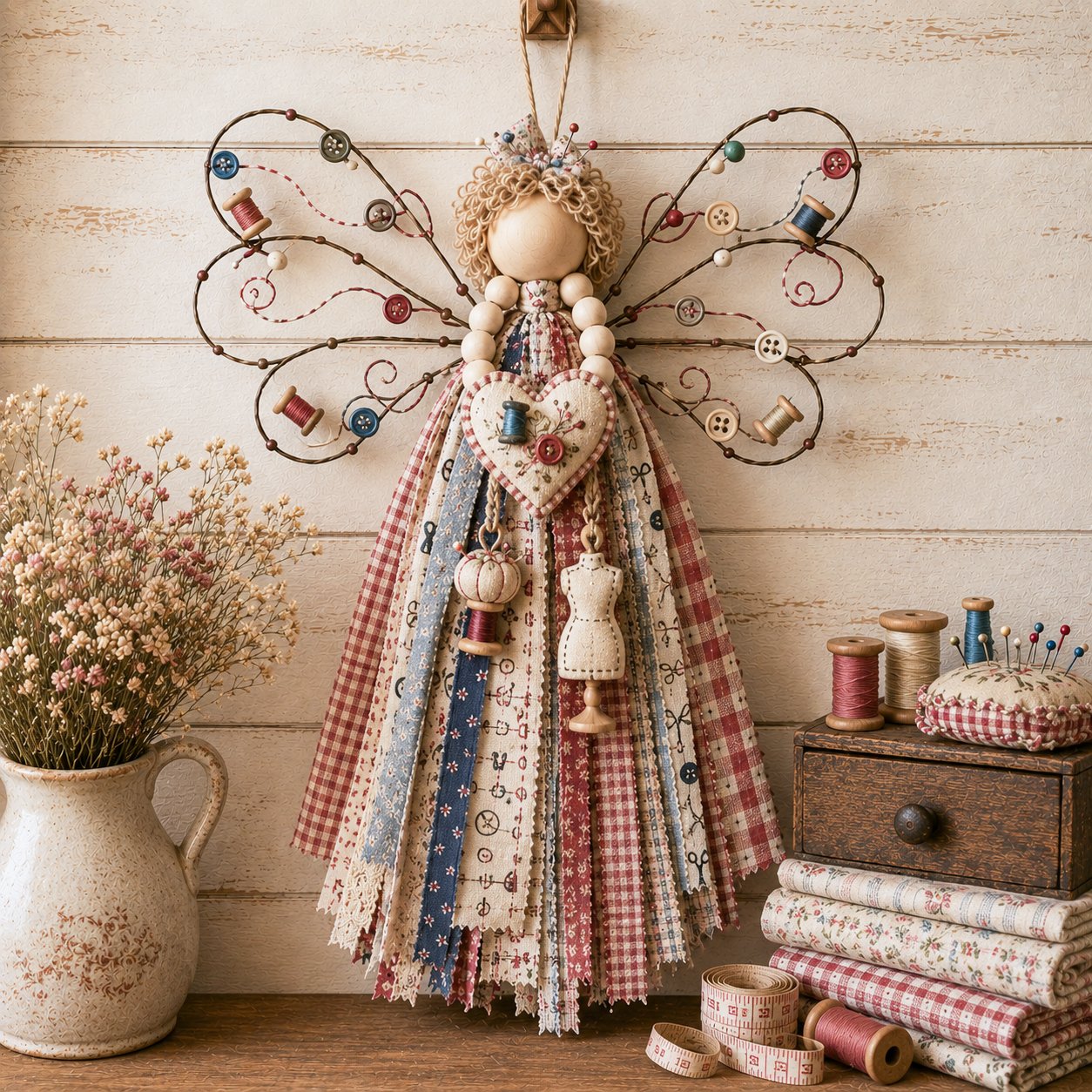 🌸Angel Fabric Hanging DIY Kit