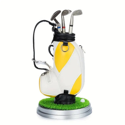 Golf Pen Holder with 3 Pens ⛳️ Stylish Desk Organizer Perfect Office Gift 🎁