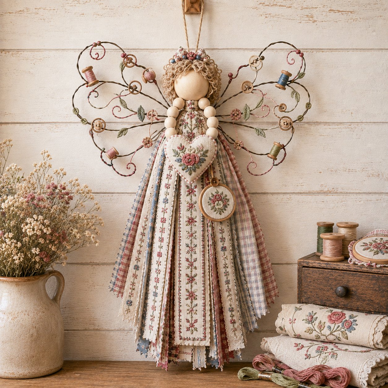🌸Angel Fabric Hanging DIY Kit
