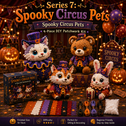 Halloween Friends 4 Piece DIY Patchwork Kit Collection 🎃🧵