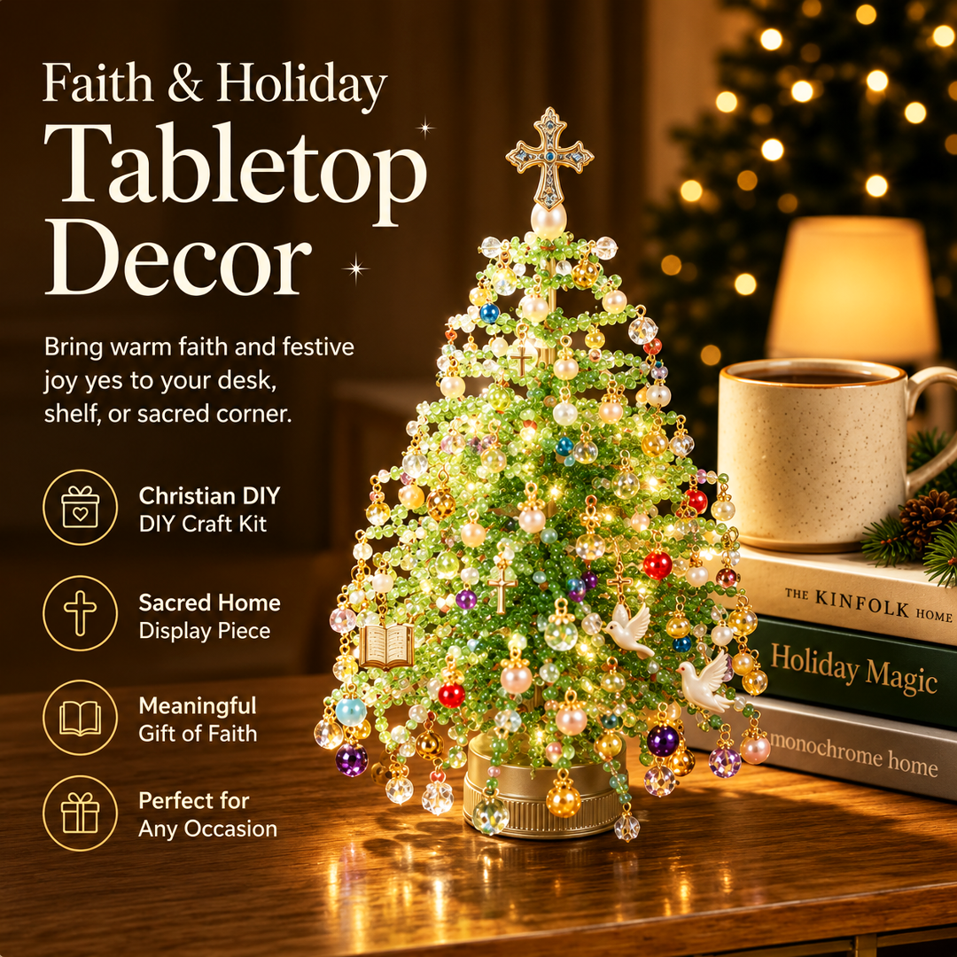 ✨Want unique holiday decor no one else has? Make your own Mini Beaded Christmas Tree🎄