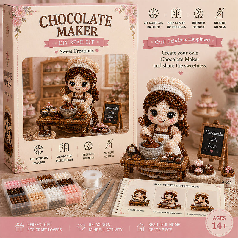 🧵 Hobby Collection – 4-Piece DIY Beaded Craft Kit 🎨
