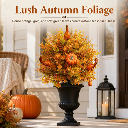 🔥 Last Day 49% OFF – Artificial Fall Pumpkin Tree Stakes