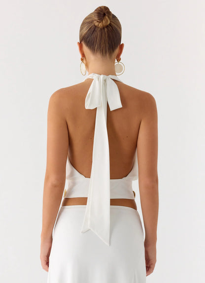 Ignite It Button Top - White