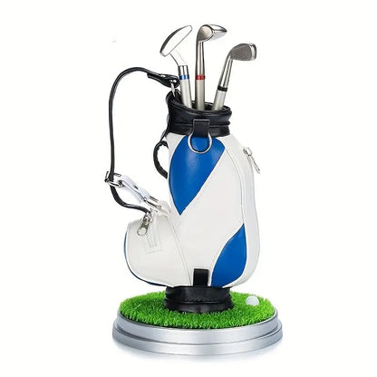 Golf Pen Holder with 3 Pens ⛳️ Stylish Desk Organizer Perfect Office Gift 🎁