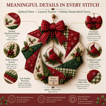 🎄Christmas Fabric Wreath DIY Kit – A Keepsake You’ll Hang with Pride Year After Year💫