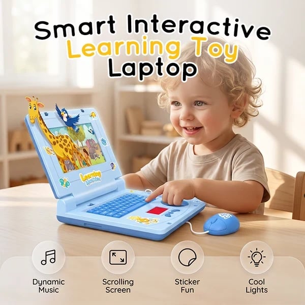 💻🌈 Interactive Simulation Toy Laptop – Learning Through Play Starts Here!