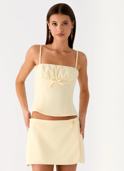 Gowon Top - Butter Yellow