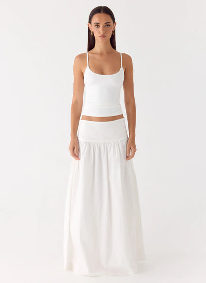 Jayne Maxi Skirt - White