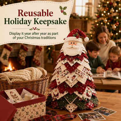 🎄🎅DIY Quilted Santa Christmas Tree Kit🎁