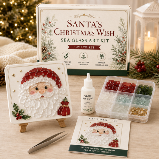 🎅🎄DIY Christmas Sea Glass Art Kit Collection